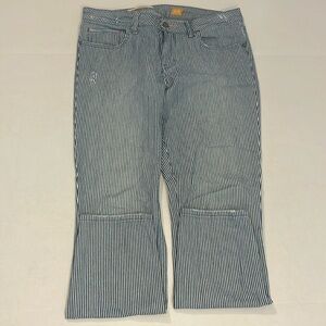 Pilcro and Letterpress Women’s Striped Jeans Size 30